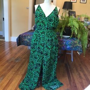 Green Paisley Jumpsuit | H&M
